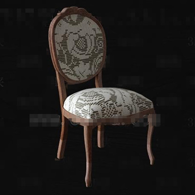 Light color wooden fabric chair