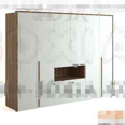 Modern white minimalist wardrobe