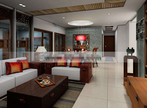 Beautiful Chinese-style living room