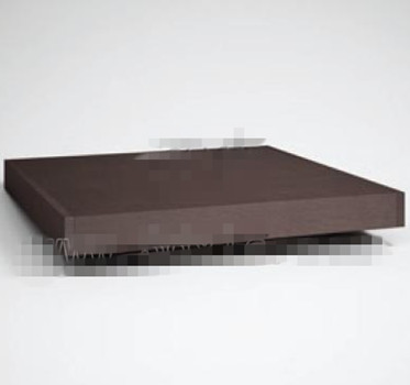 Brown wood rectangular tea table