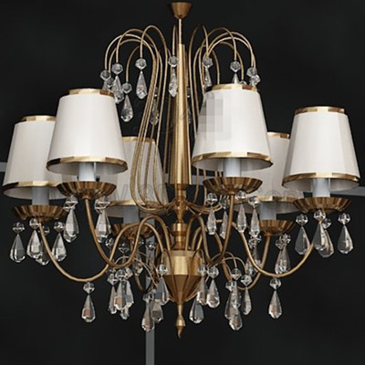 Exquisite white crystal pendant lamp