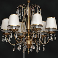 Exquisite white crystal pendant lamp