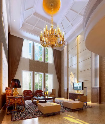 Luxurious and spacious living room