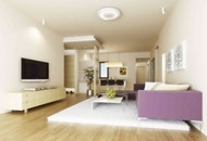 Modern white main theme living room