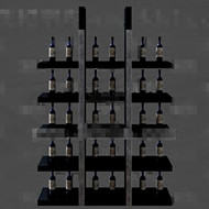 Gray and black unique wine cabinet