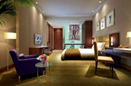 Colorful warm business bedroom