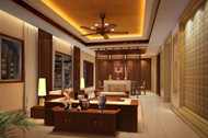 Classical atmosphere screens living room