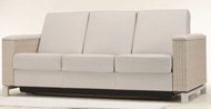 Light gray comfortable three seats sofa