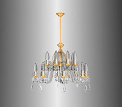 Gold and silver crystal texture chandelier