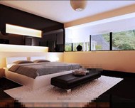 Fashion simple atmospheric bedroom