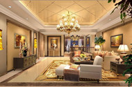Wealthy elegant luxury living room