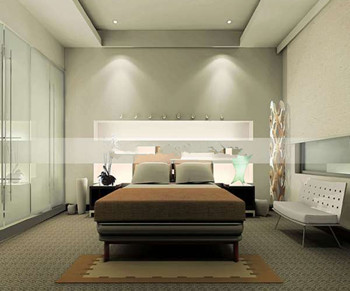Modern and elegant minimalist bedroom