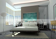 Modern and elegant minimalist bedroom