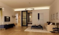 Modern style semi-open living room