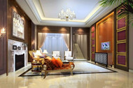 European style large-space living room