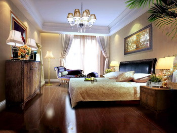 Modern and comfortable cozy bedroom