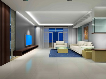 Extremely simple decoration living room
