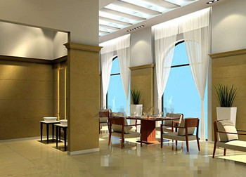 Luxury bright and comfortable restaurant