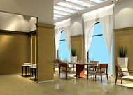 Luxury bright and comfortable restaurant