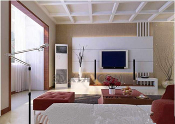 Modern white minimalist living room