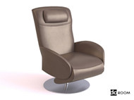Brown casual comfortable chair