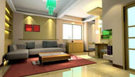 Modern small-space living room