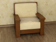 Light brown comfortable single sofa