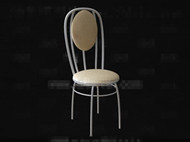 Light yellow round cushion chair