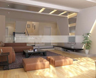 Beautifully simple pale yellow living room