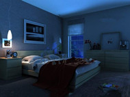 Modern ultra-simple quiet bedroom