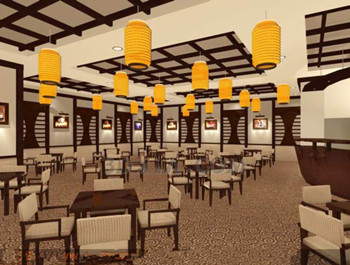 Japanese-style brown restaurant