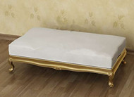 White soft and long single sofa