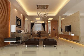 Warm comfortable small living room