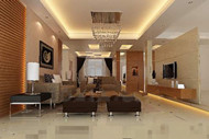 Warm comfortable small living room