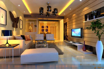 Modern exquisite decorated living room