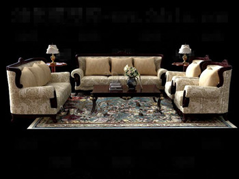 Luxurious and comfortable sofa combination