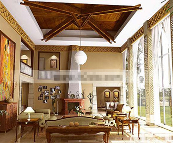 Exquisite Mediterranean-style living room