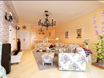 European style comfortable pastoral living room