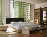 Modern fresh and comfortable bedroom