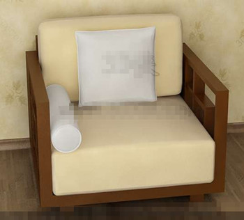 The yellowish comfortable single sofa