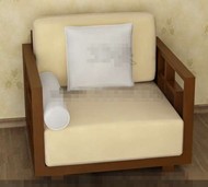 The yellowish comfortable single sofa
