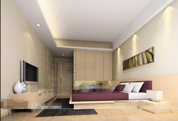 Cozy and comfortable warm colors bedroom