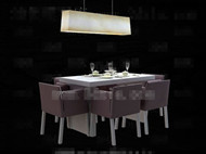 Modern comfortable purple dining table