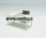 Simple wooden desk combination