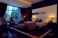 Simple business type bedroom