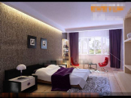 Fresh and fashion purple bedroom