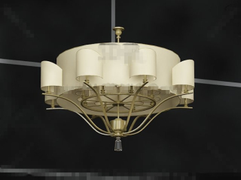 Brown lampshade-style pendant lamp