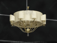 Brown lampshade-style pendant