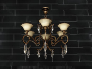 Gorgeous petal-style chandeliers