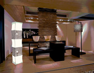 Balinese style solid wood display cabinet